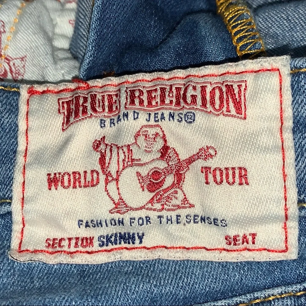 TRUE RELIGION Curvy Skinny denim Jeans Womens size 27 mid rise streetwear - Picture 14 of 14